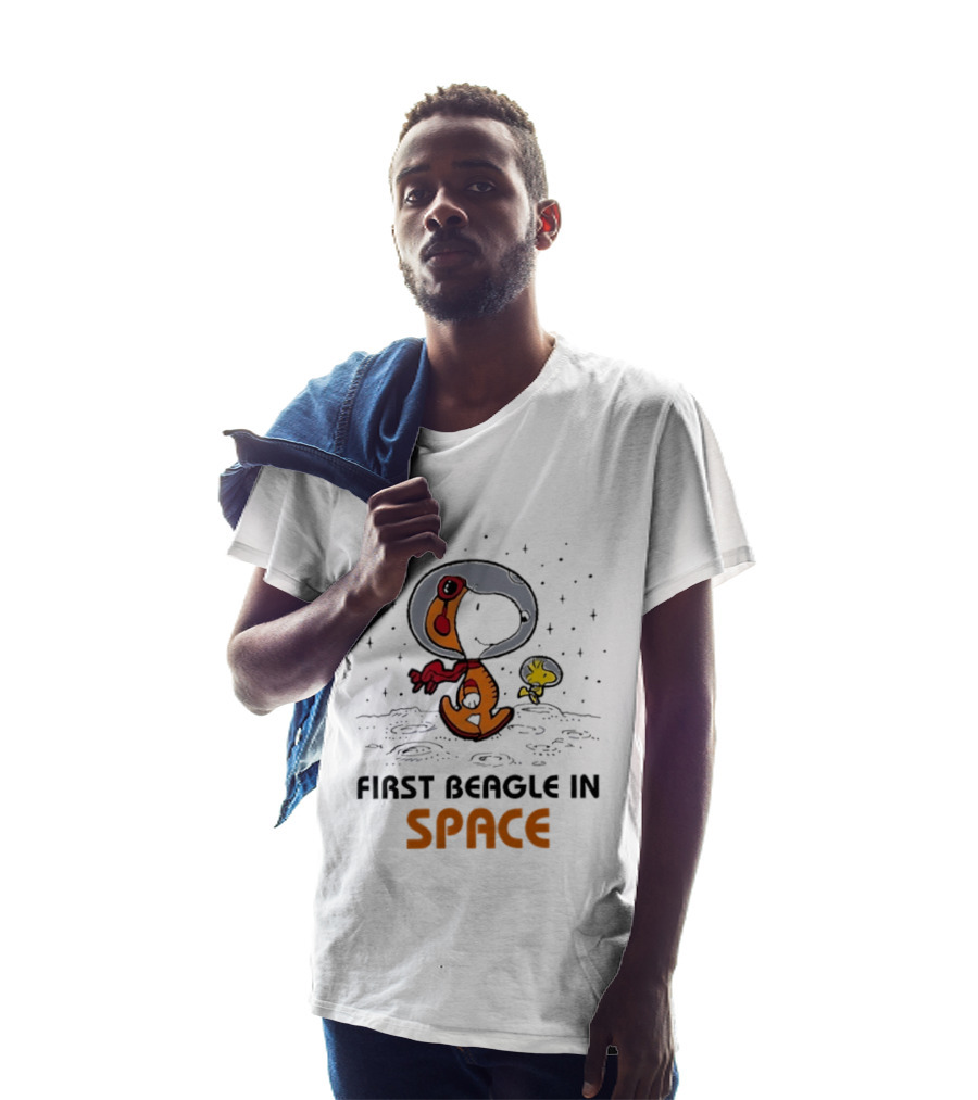 Snoopy And Woodstock First Beagle In Space Lunar Adventure T-Shirt