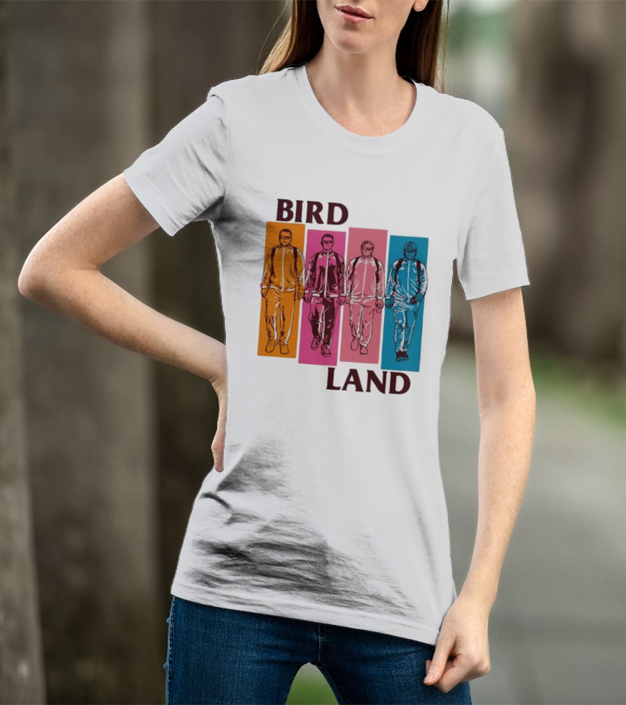 Baltimore Orioles Birdland Colorful Walking Figures T-Shirt