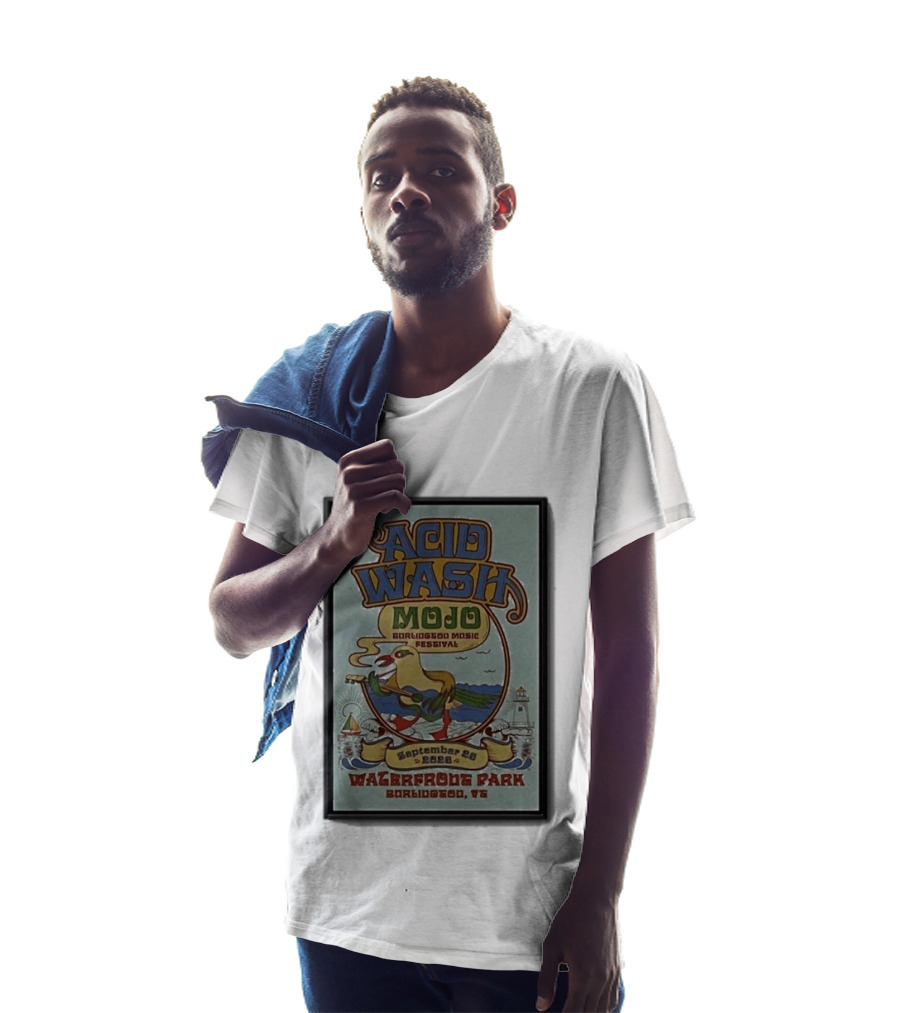Acid Wash Mojo Burlington Music Festival September 26 2026 Waterfront Park Burlington Vermont T-Shirt