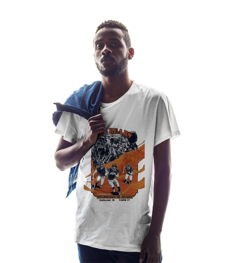 Philadelphia Eagles Vs Chicago Los Bears September 28 2026 Soldier Field Week 3 1:15 PM T-Shirt