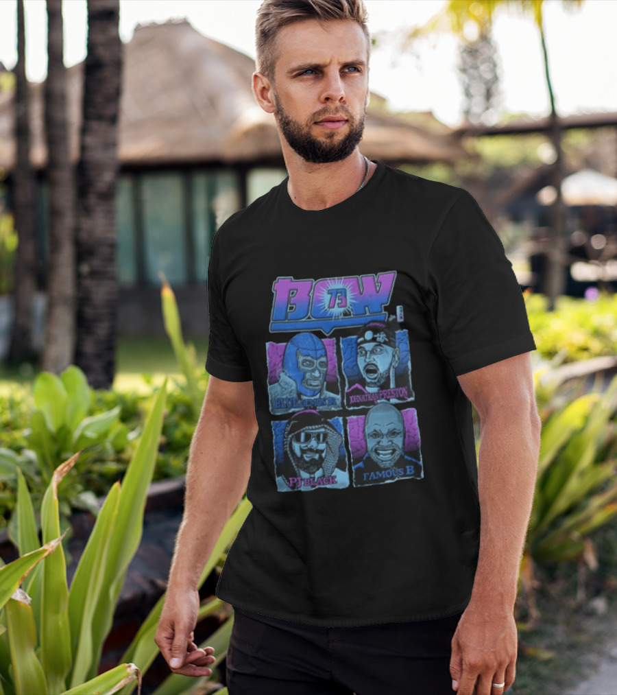 BCW 73 Blue Demon Jr Johnathan Preston PJ Black Famous B T-Shirt