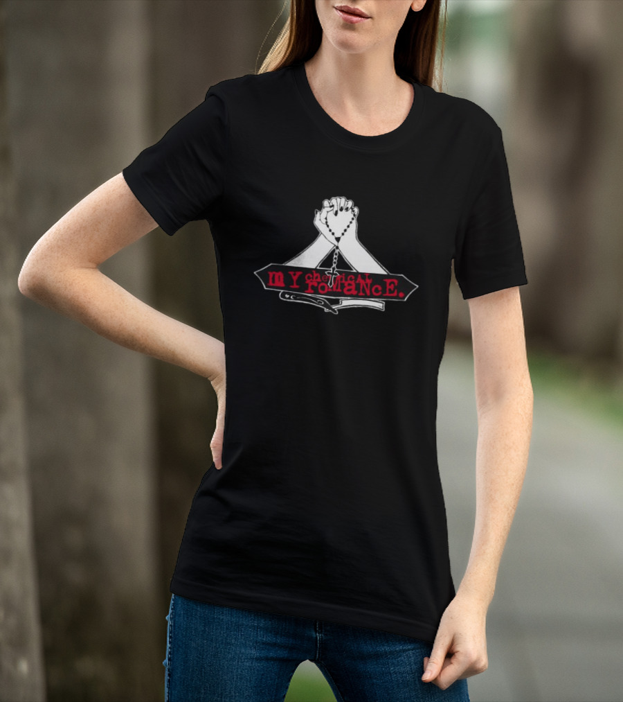 My Chemical Romance Praying Hands Rosary T-Shirt