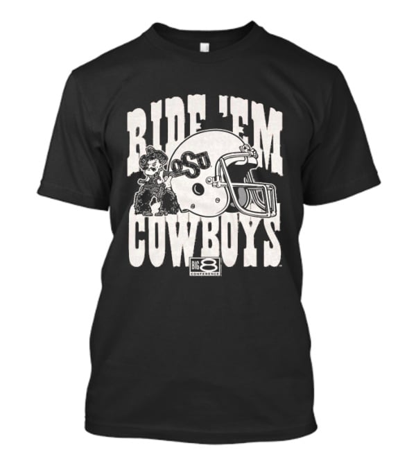 Ride 'Em Cowboys OSU Big 8 Helmet T-Shirt