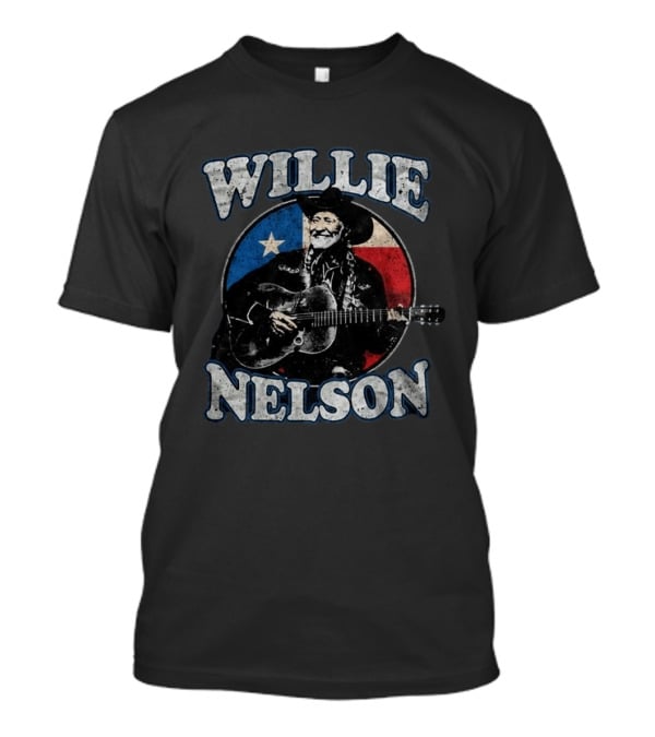 Willie Nelson Texas Flag Guitar Tour Dates 2026 T-Shirt