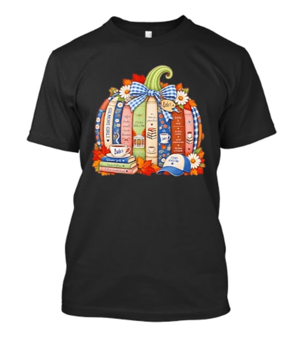 Gilmore Girls Pumpkin Stars Hollow Luke's Coffee Autumn Cozy Bookish Vibes T-Shirt