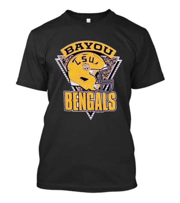 LSU Tigers Bayou Bengals Helmet Football T-Shirt