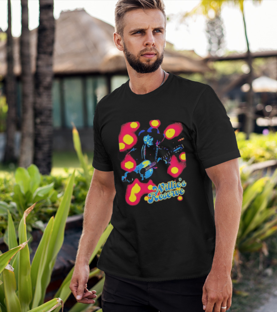 Willie's Nelson Reserve Psychedelic Country Music Legend T-Shirt