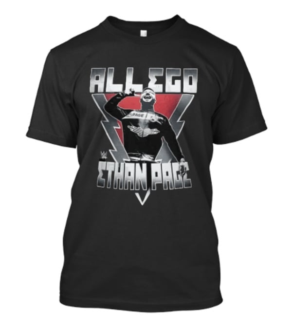 WWE Ethan Page All Ego Lightning Bolts Arms Raised T-Shirt