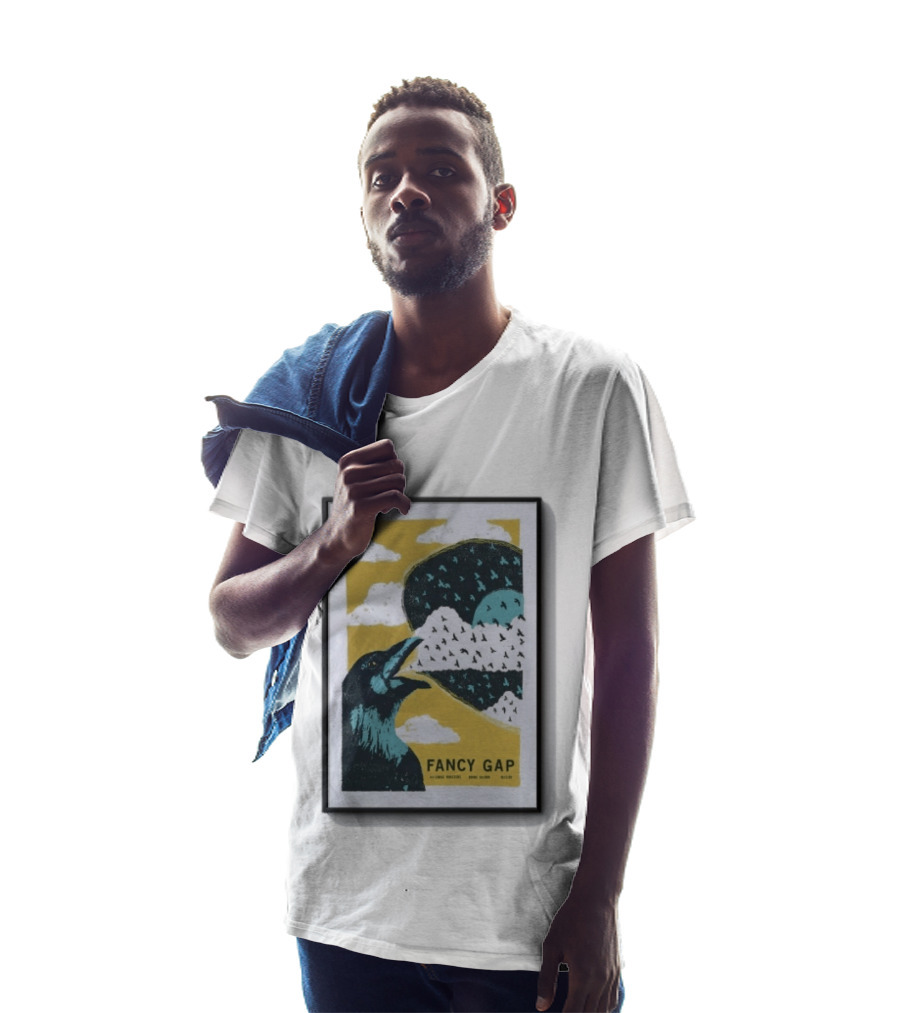 Fancy Gap Oct 2 2026 Boone Saloon Vintage Crow And Cloud Print T-Shirt
