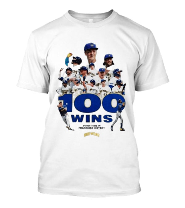 Milwaukee Brewers 100 Wins First Time In Franchise History T-Shirt