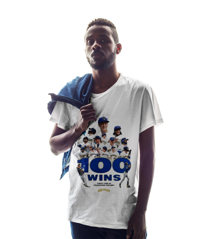 Milwaukee Brewers 100 Wins First Time In Franchise History T-Shirt