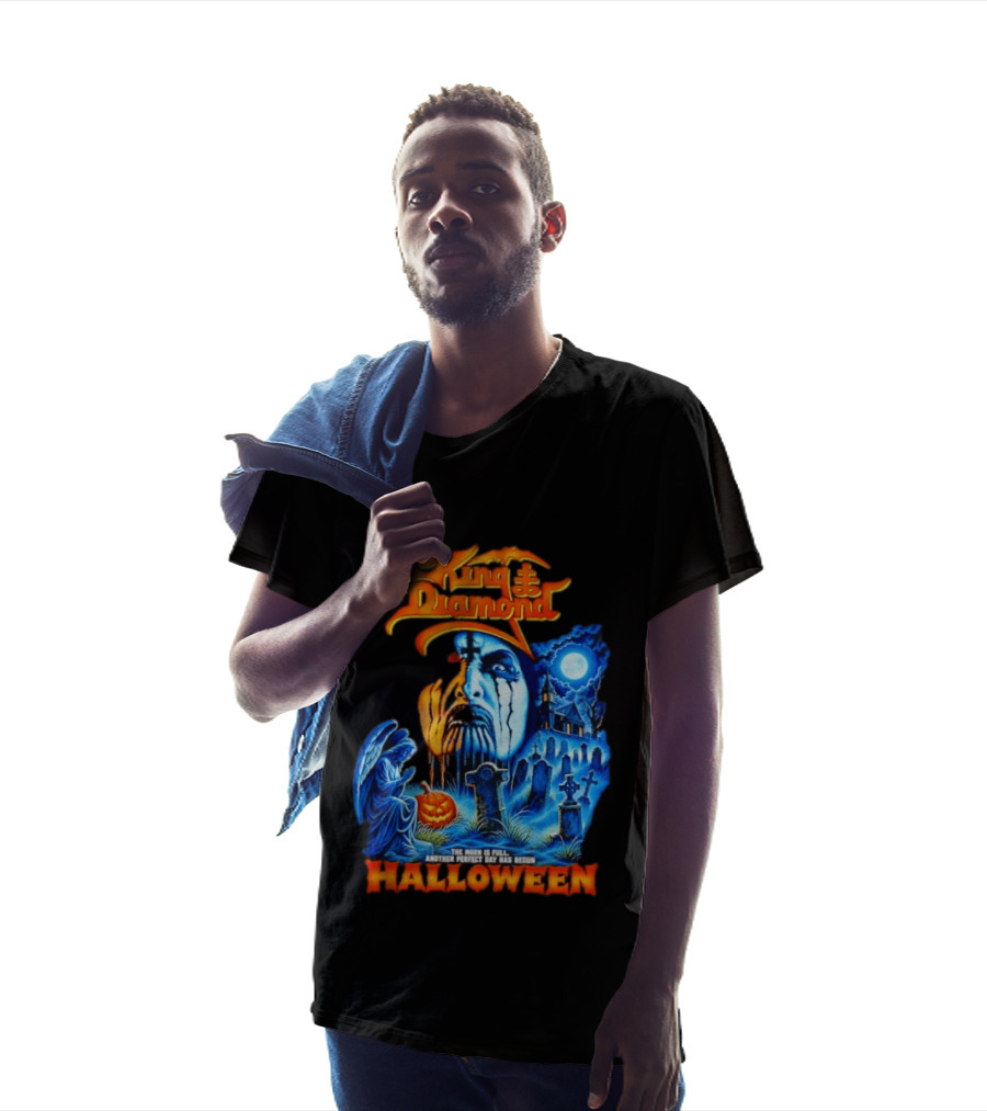 King Diamond The Moon Is Full Another Perfect Day Has Begun Halloween T-Shirt