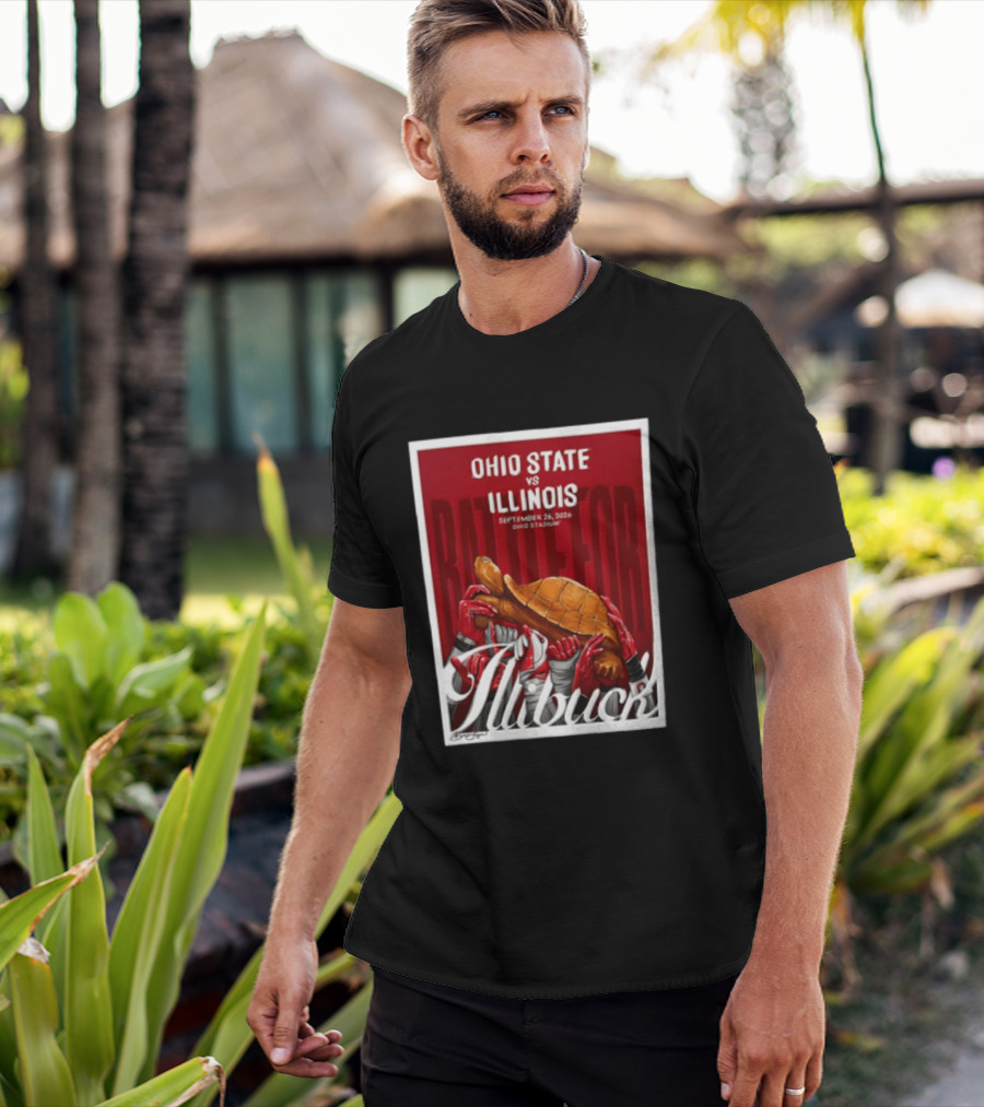 Ohio State Vs Illinois September 2026 Battle For Illibuck Ohio Stadium T-Shirt