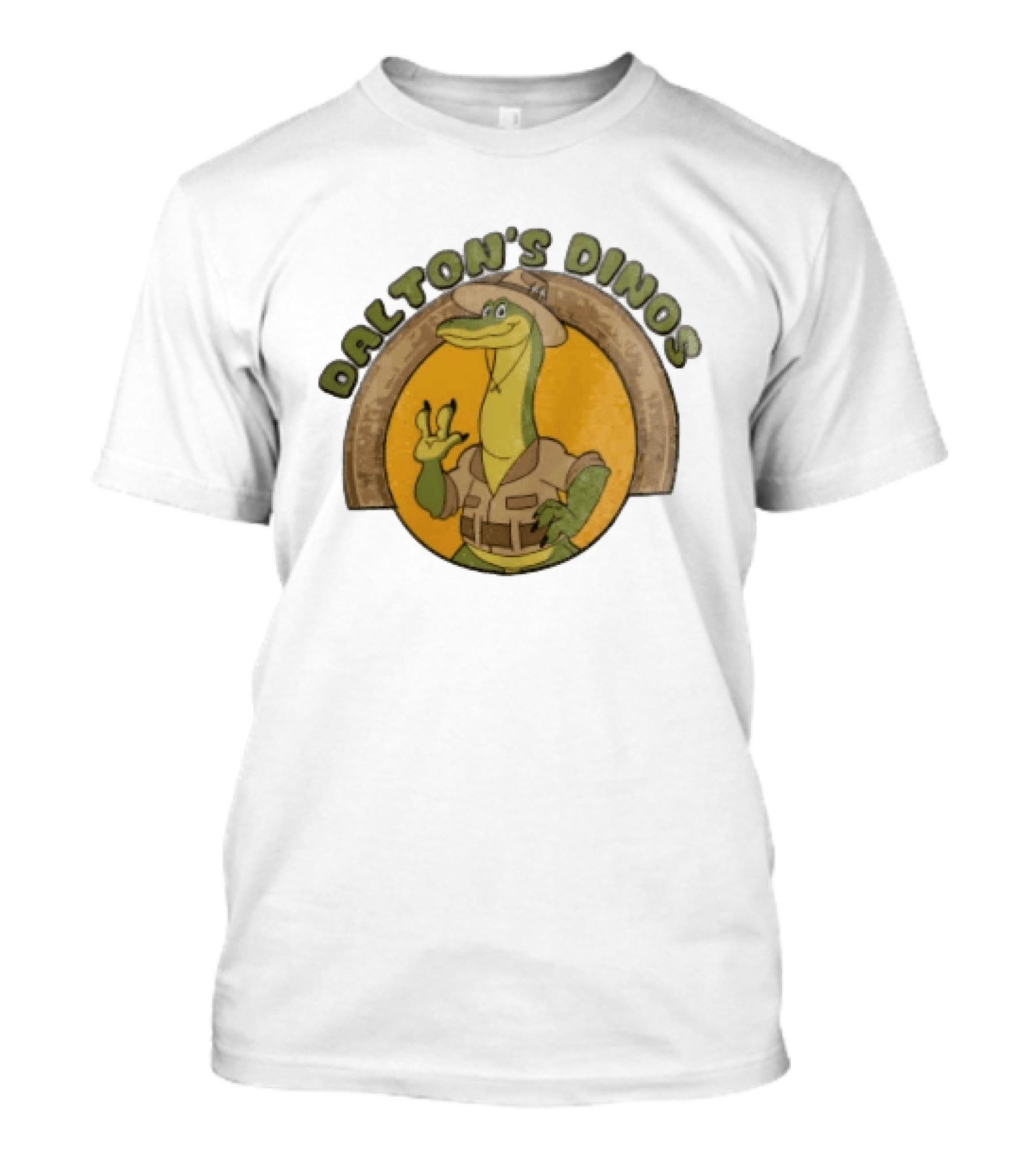 Dalton's Dino's Cartoon Dinosaur Safari Adventure Outfit T-Shirt