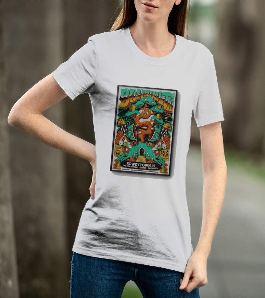 Big Gigantic Live Rowdytown 14 Red Rocks Amphitheatre September 26 2026 Morrison CO The Funk Hunters Motifv Drew Birch T-Shirt