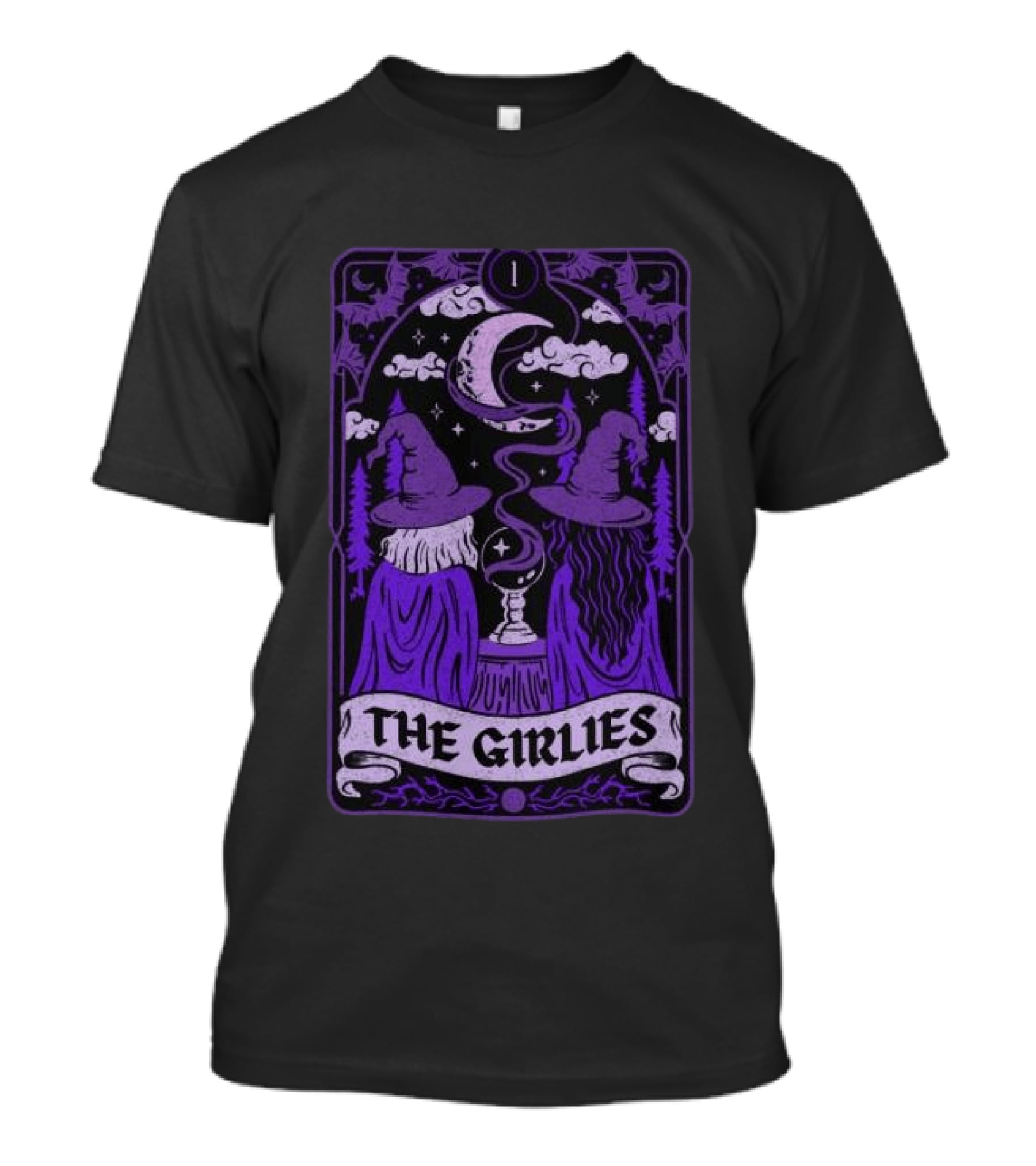 Witchy Tarot Card Style The Girlies Do We Know Them Moon Magic T-Shirt