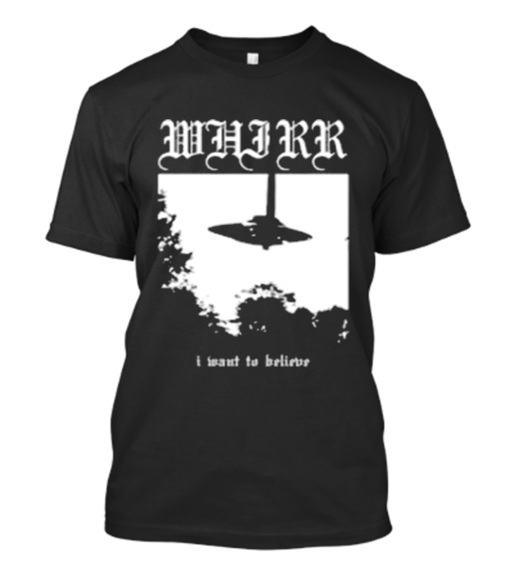 WHIRR I Want To Believe UFO Fire Whirl Records X Files T-Shirt