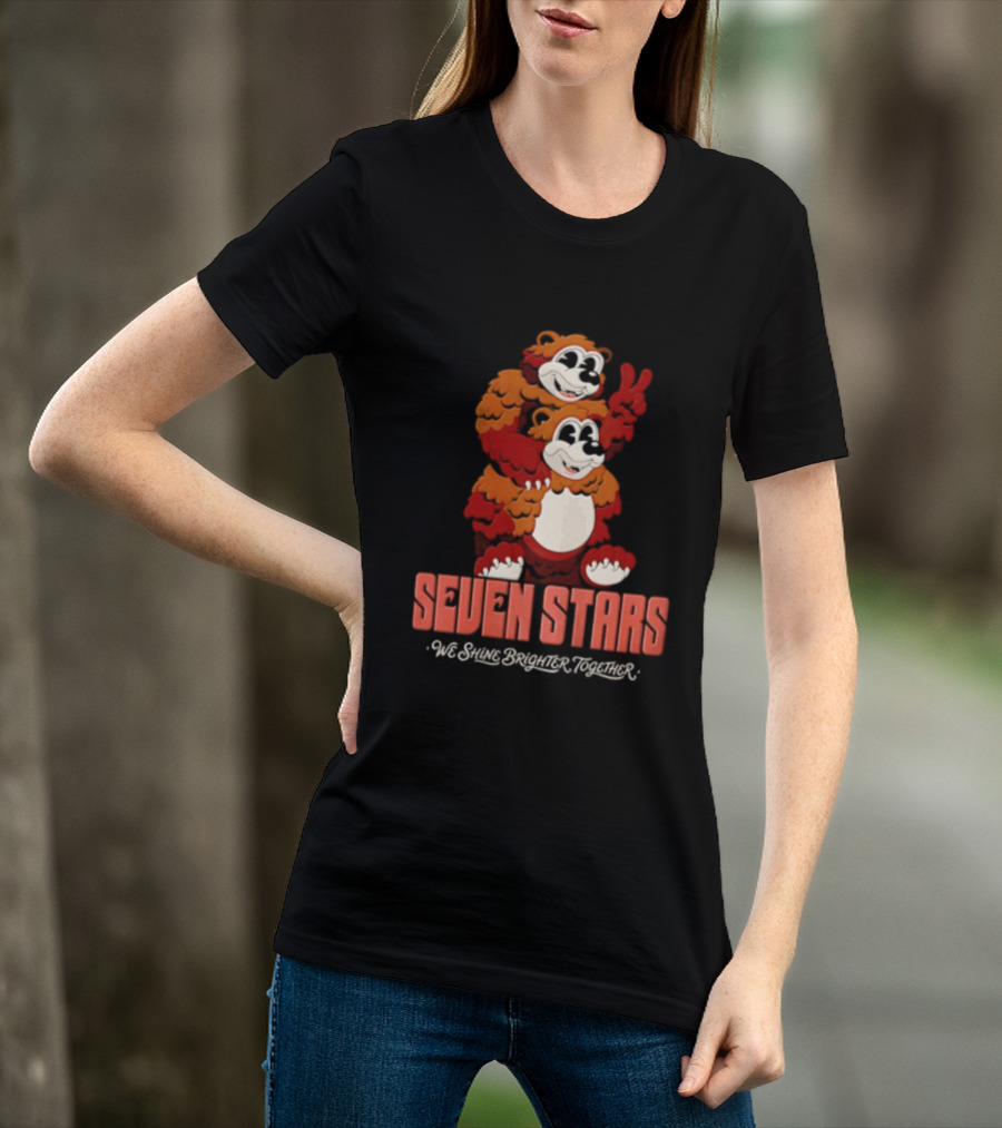 Seven Stars Piggy Back Bears We Grant Dragon Power T-Shirt