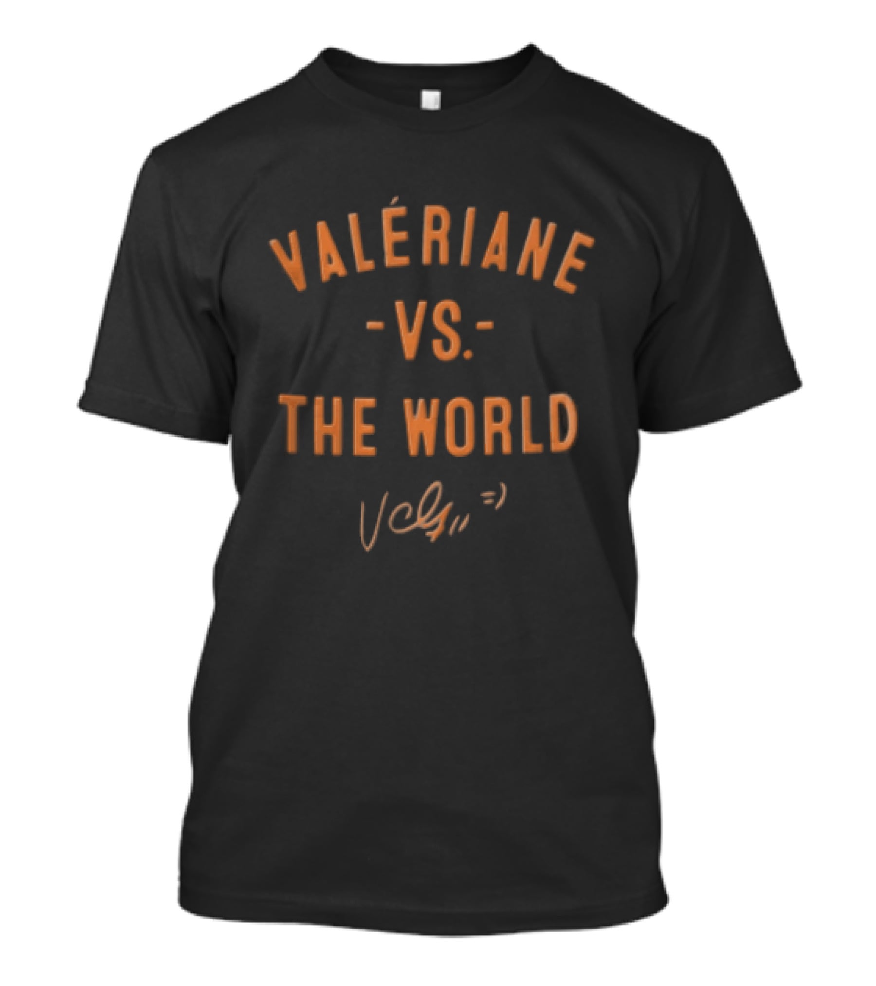 Valeriane VS The World Bold Orange Signature T-Shirt