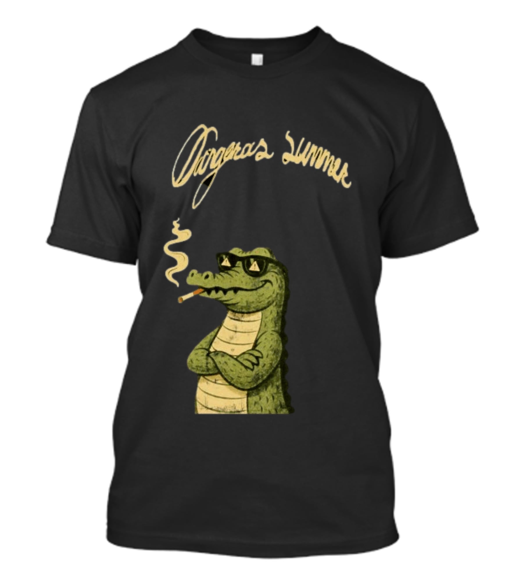 Yeat Dangerous Summer Loose Leaf Gator Smoking Cool Sunglasses Crocodile T-Shirt