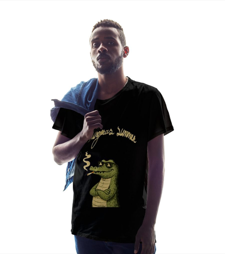 Yeat Dangerous Summer Loose Leaf Gator Smoking Cool Sunglasses Crocodile T-Shirt