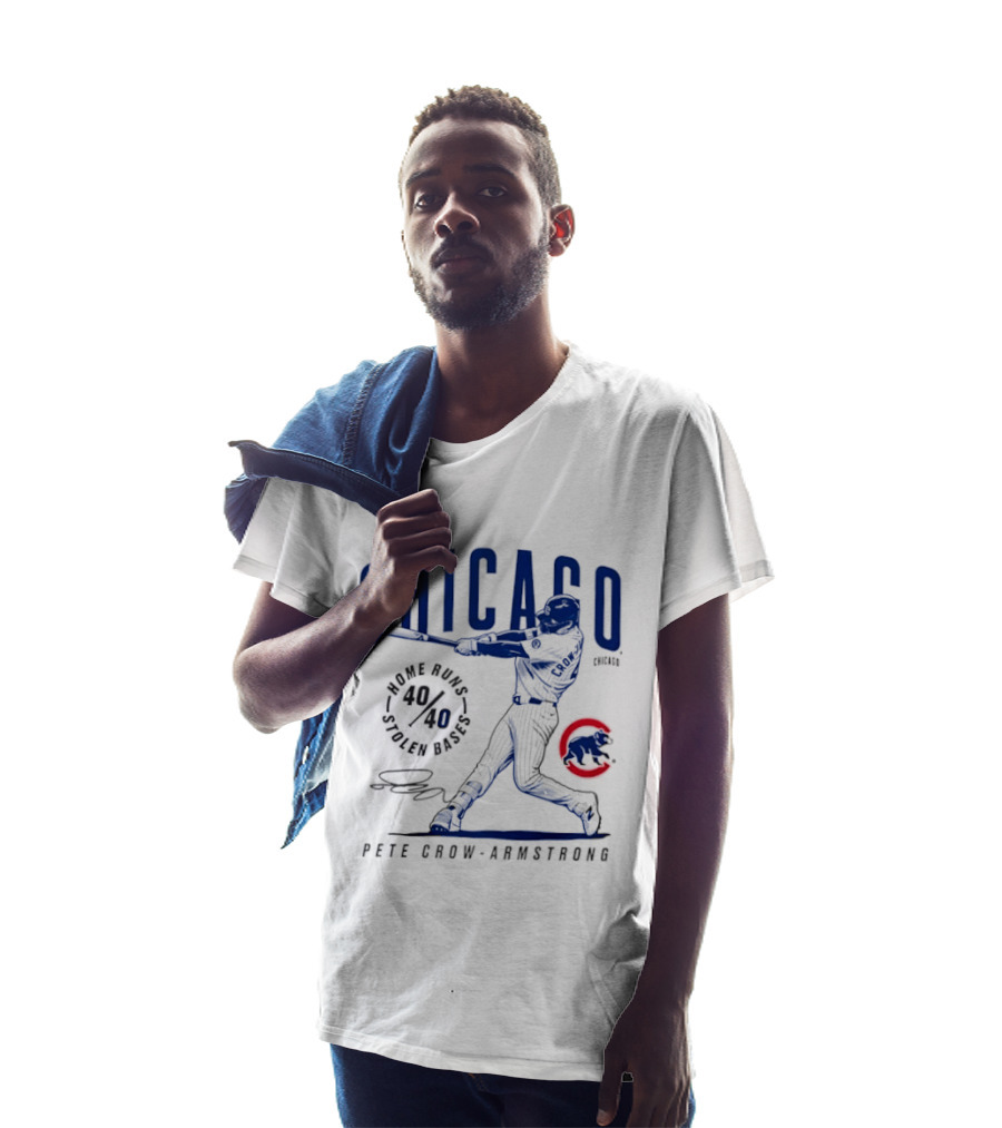Chicago Cubs Home Runs Stolen Bases Pete Crow Armstrong 40.40 Legacy T-Shirt