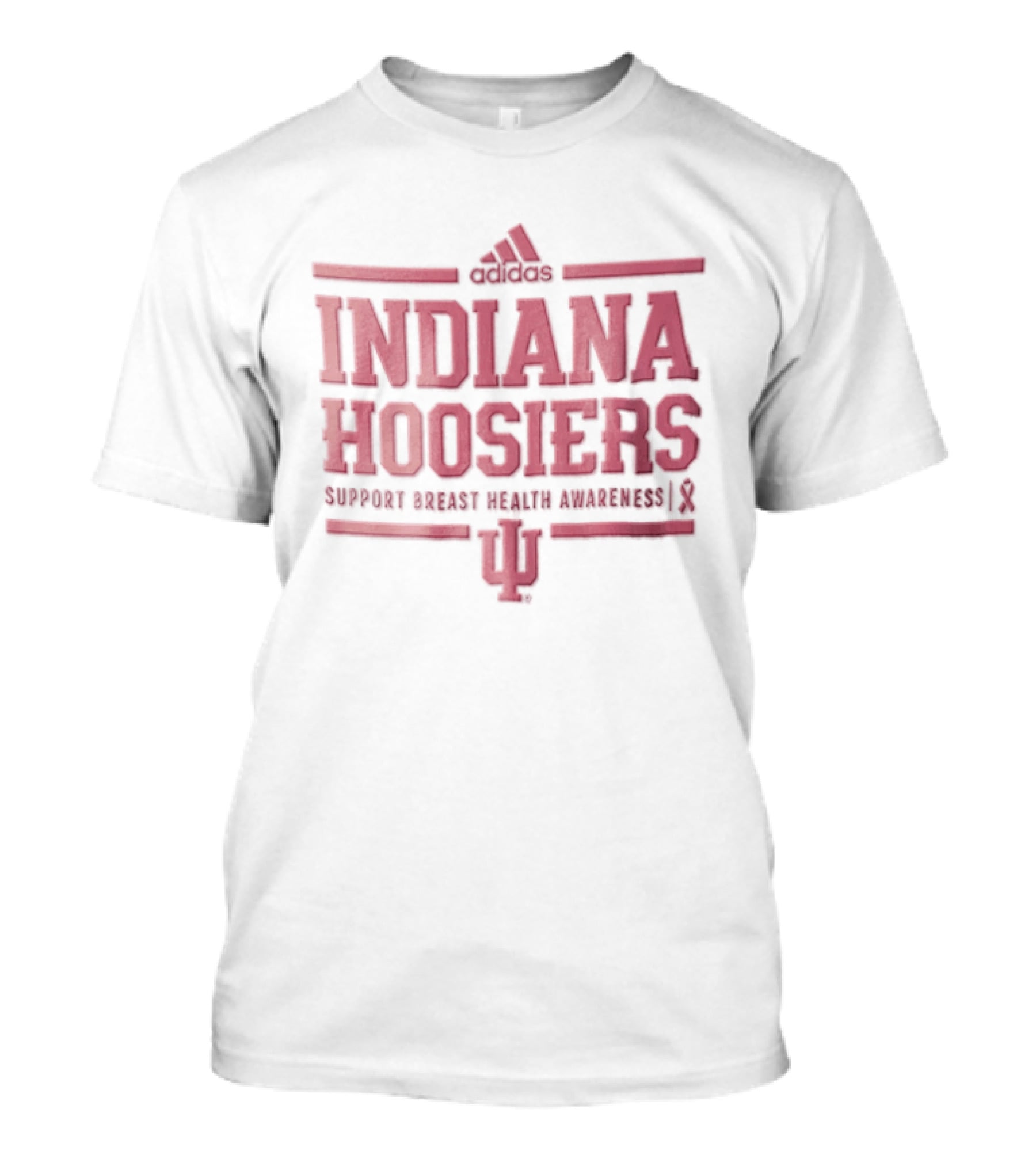 Indiana Hoosiers Support Breast Health Awareness Adidas IU T-Shirt