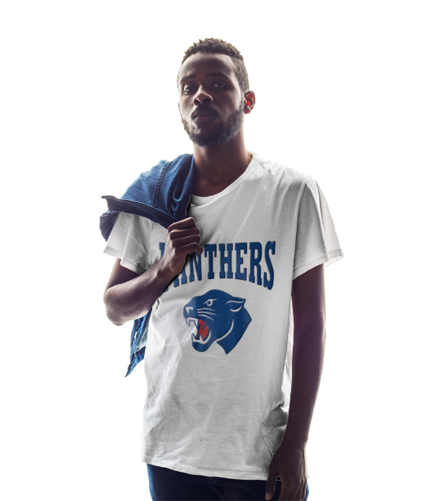 Panthers Blue Panther Head T-Shirt