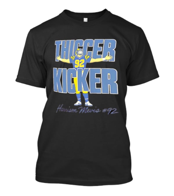 Harrison Mevis Thiccer Kicker 92 Los Angeles Rams T-Shirt