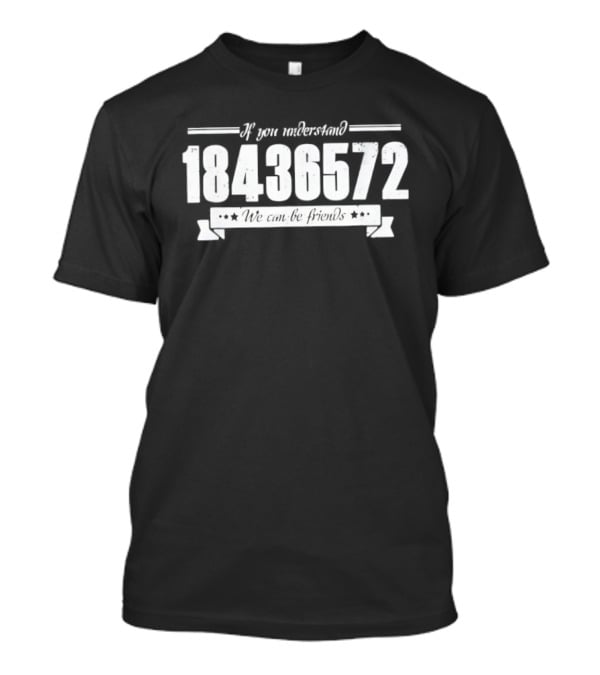 If You Understand 18436572 We Can Be Friends T-Shirt