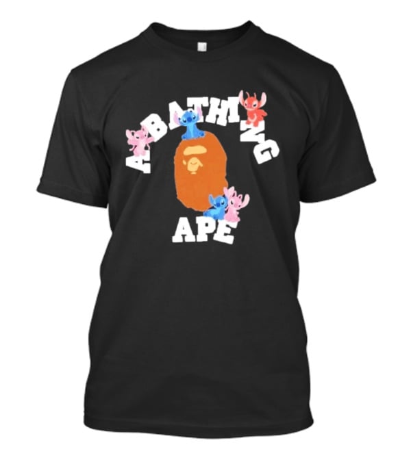 Original Bape A Bathing Ape Disney Stitch Collaboration T-Shirt