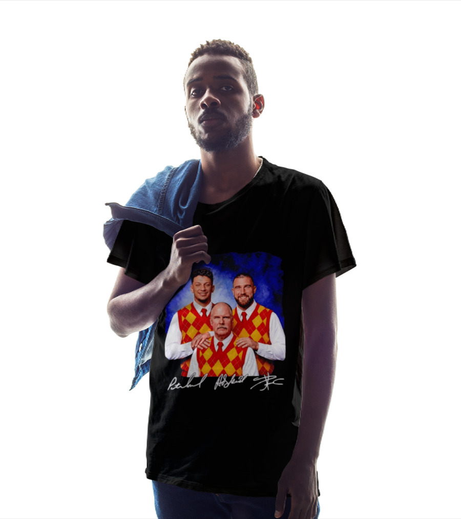Patrick Mahomes Andy Reid Travis Kelce Kansas City Chiefs Step Brothers T-Shirt