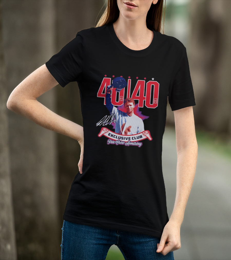 40 40 Club Curtain Call Pete Crow Armstrong Exclusive Chicago Cubs T-Shirt