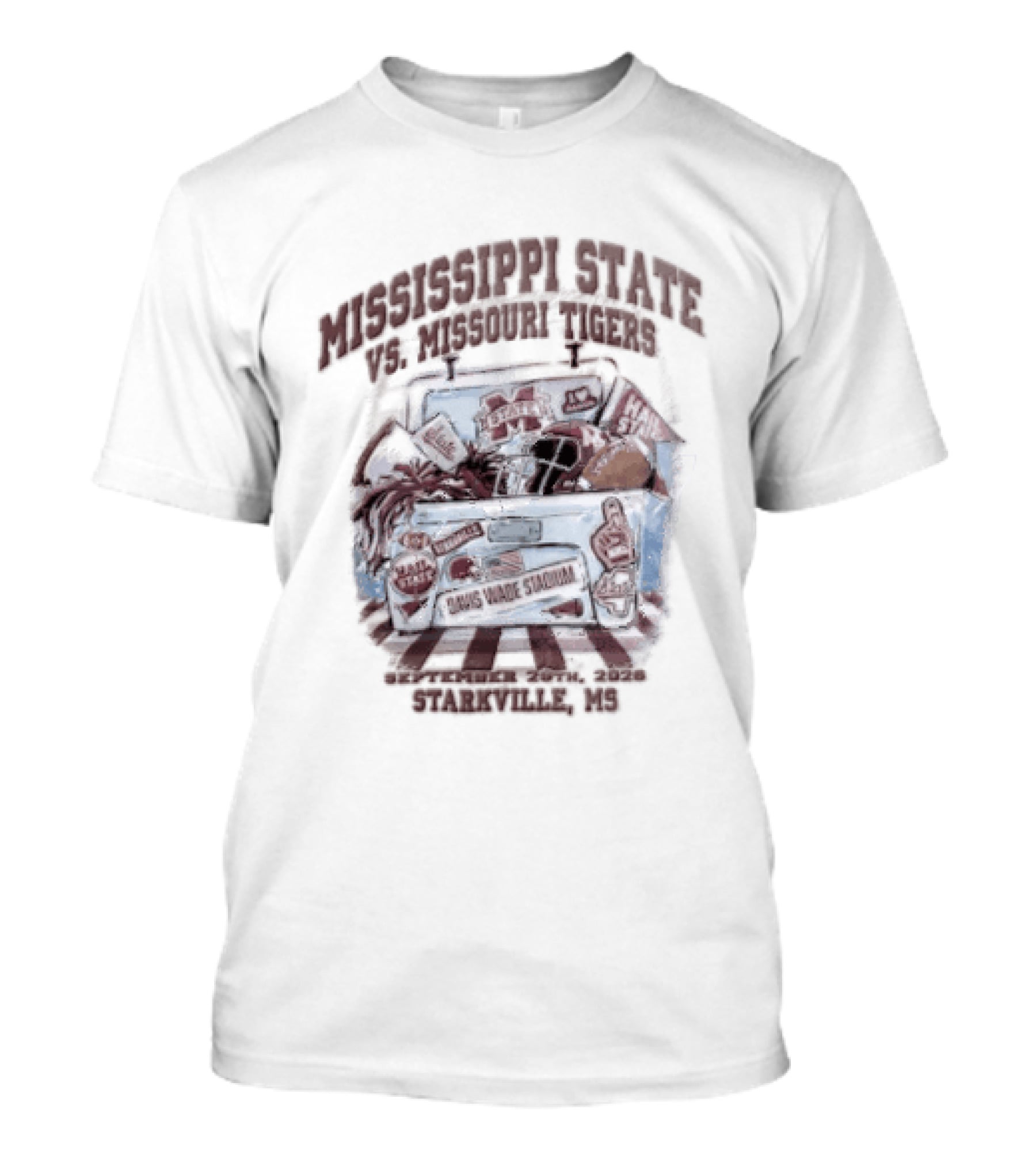 Mississippi State Bulldogs Davis Wade Stadium Hail State Starkville Mississippi T-Shirt