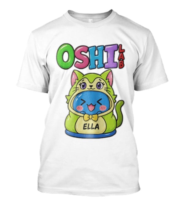 Oshi Lab Cute Cat Ella Kawaii T-Shirt