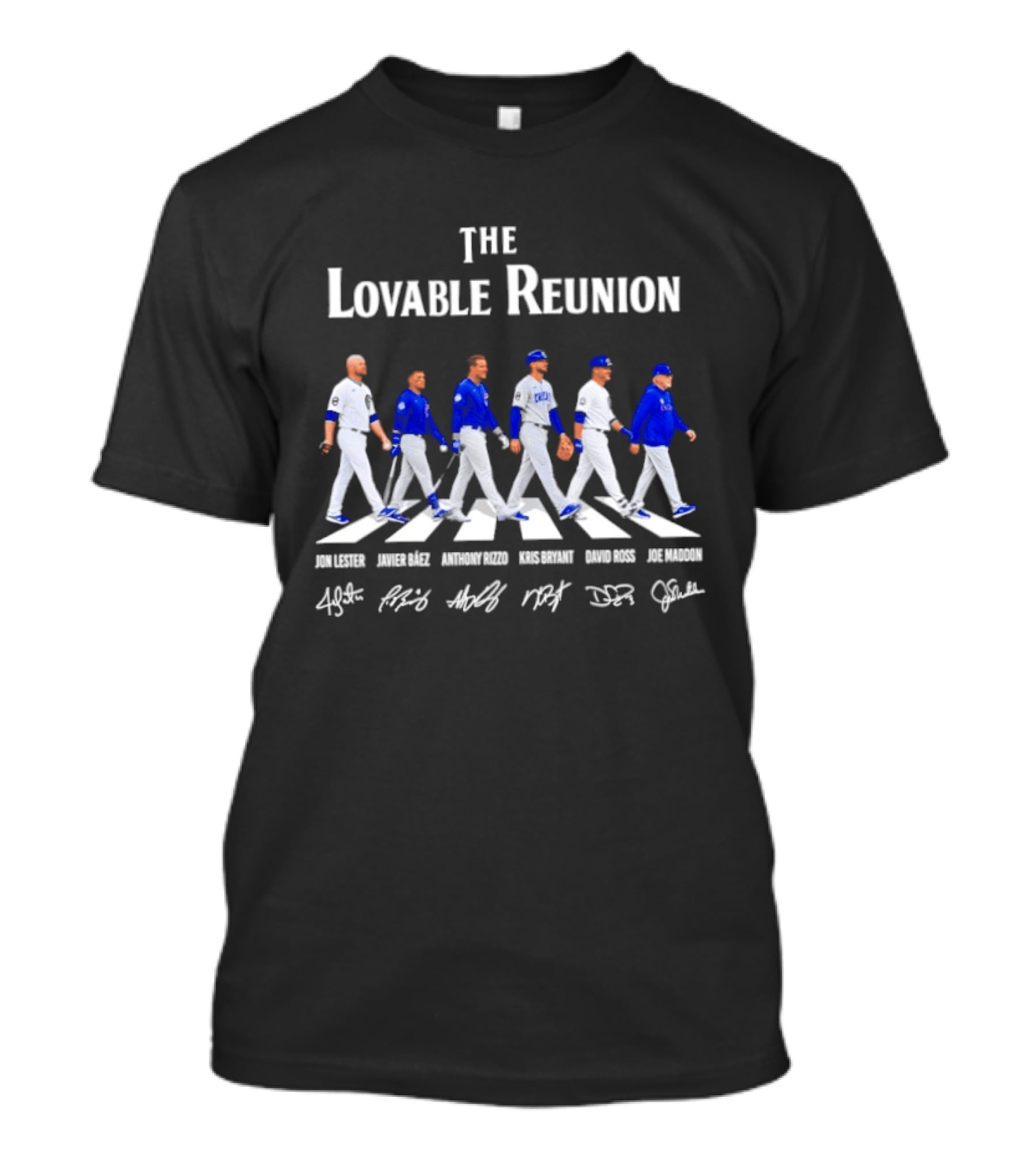 Chicago Cubs The Lovable Reunion Abbey Road Baseball Legends T-Shirt