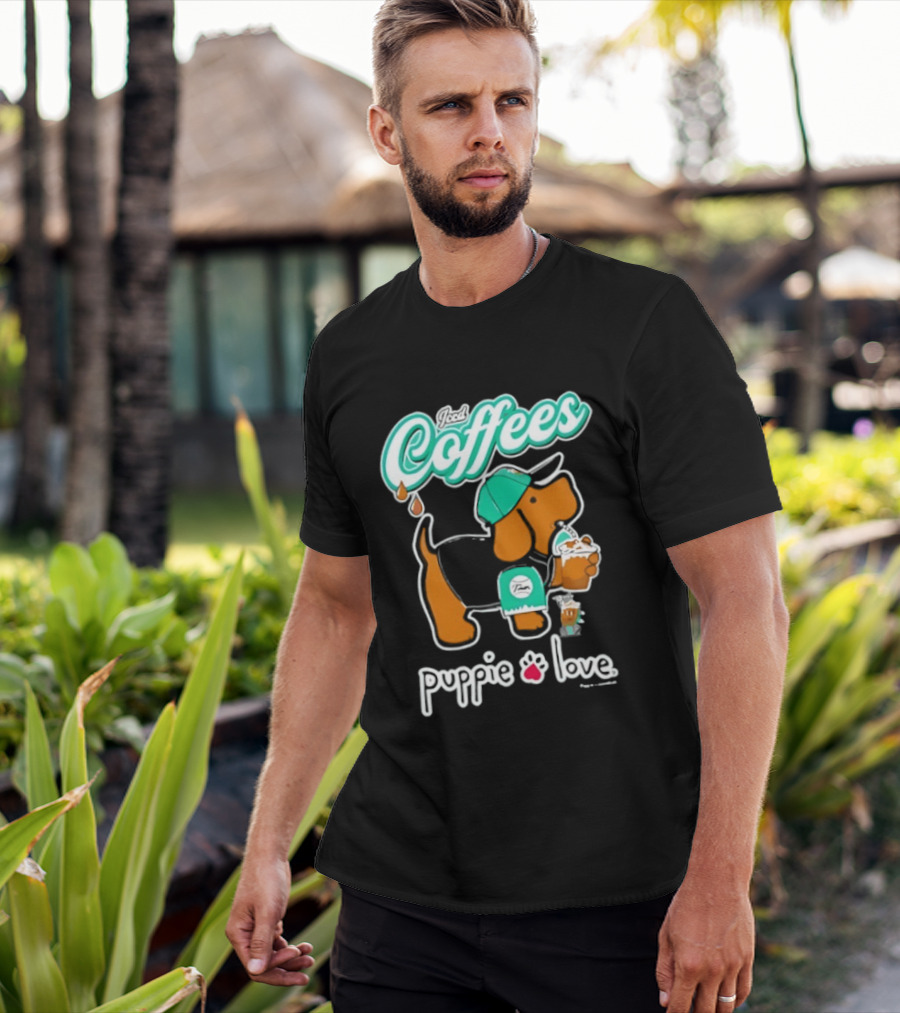 Puppie Love Iced Coffees Pup Kelly T-Shirt