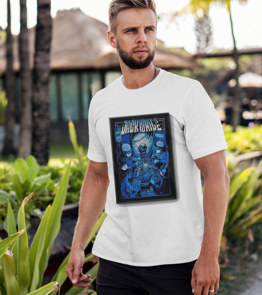 Jack White Del Mar CA 9 30 2026 Fake Blues Touring Skeleton Surgeons T-Shirt