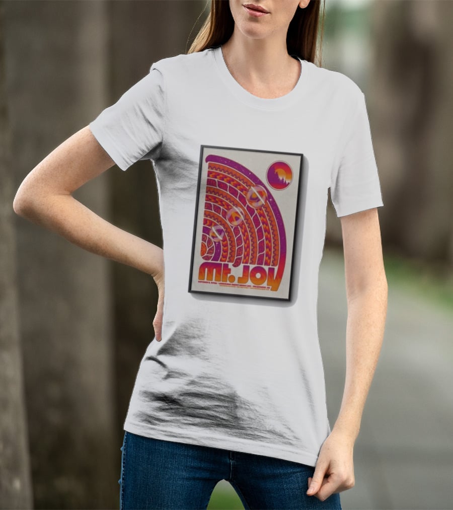 MT. Joy October 2 2026 Landmark Credit Union Live Milwaukee WI Psychedelic Sunset T-Shirt