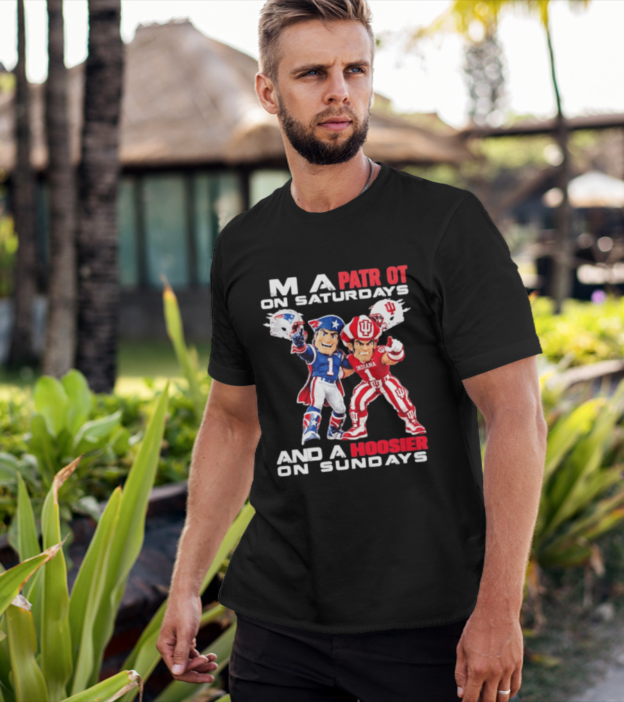 Patriot And Hoosier Football Saturdays Sundays Mascots T-Shirt