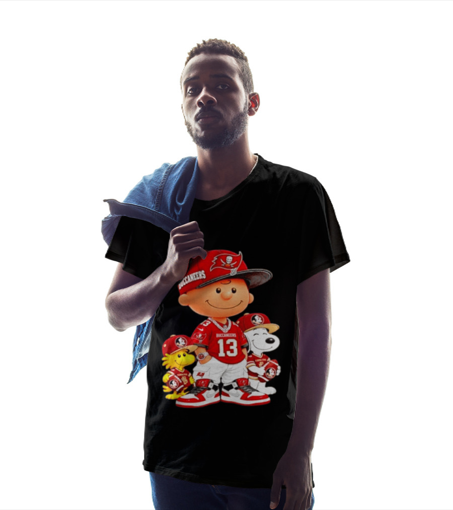 Charlie Brown 13 Snoopy Woodstock Buccaneers Florida State T-Shirt