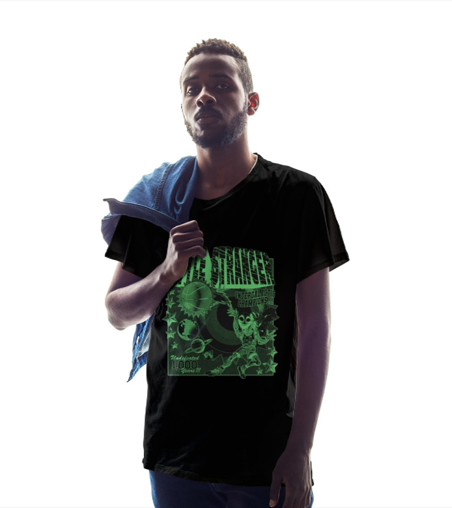 Little Stranger Undefeated Intergalactic Champions 1000 Years Alien Basketball T-Shirt