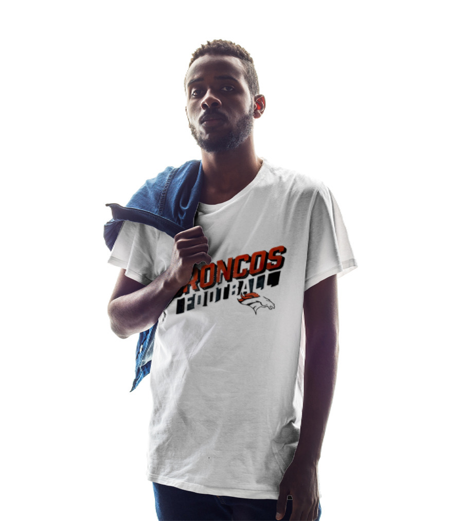 Denver Broncos Team Name NFL Football Broncos T-Shirt