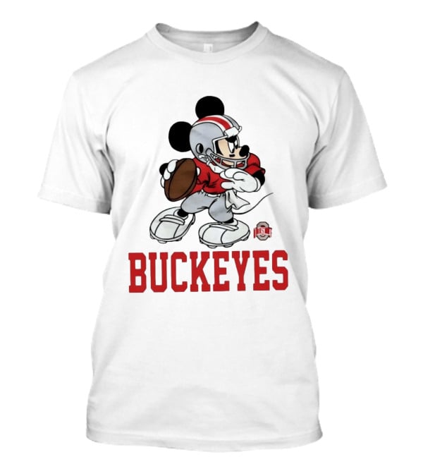 Mickey Mouse Ohio State Buckeyes Football Quarterback T-Shirt