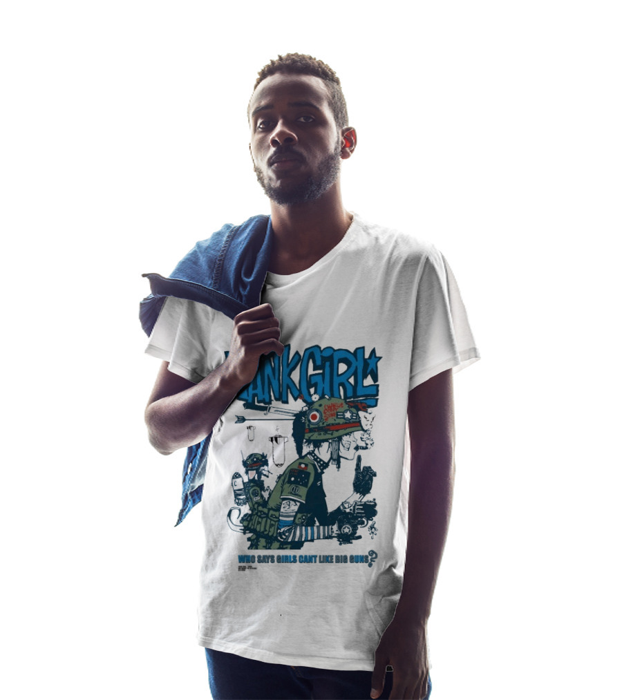 Tank Girl Charlie Don't Surf Who Says Girls Can't Like Big Guns T-Shirt