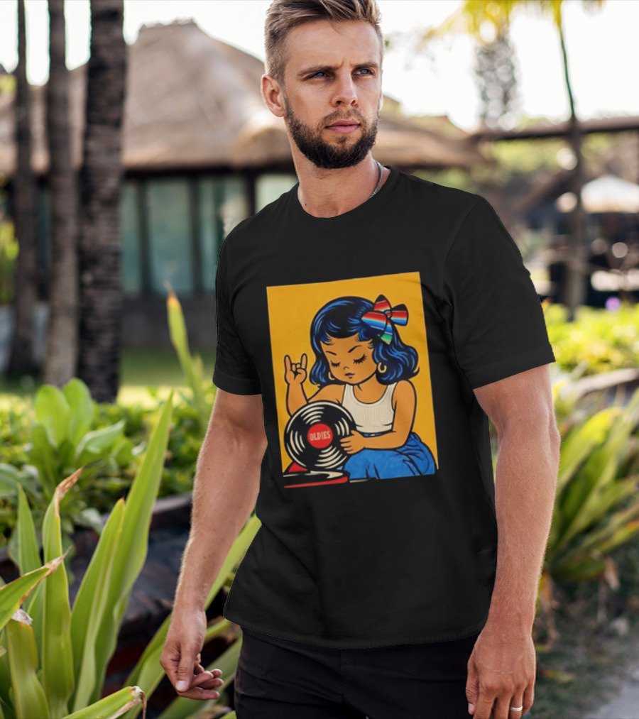 Oldies Lil Chingona Halloween 2026 Retro Record T-Shirt