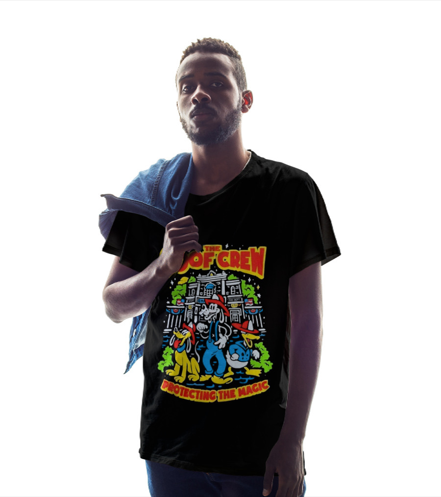 The Goof Crew Firehouse Protecting The Magic Pluto Donald Duck Disney T-Shirt