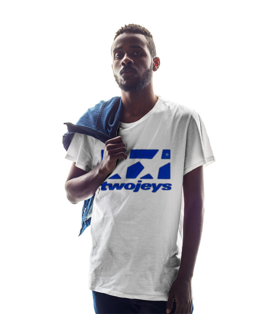 Twojeys Store Framed Blue Geometric T-Shirt