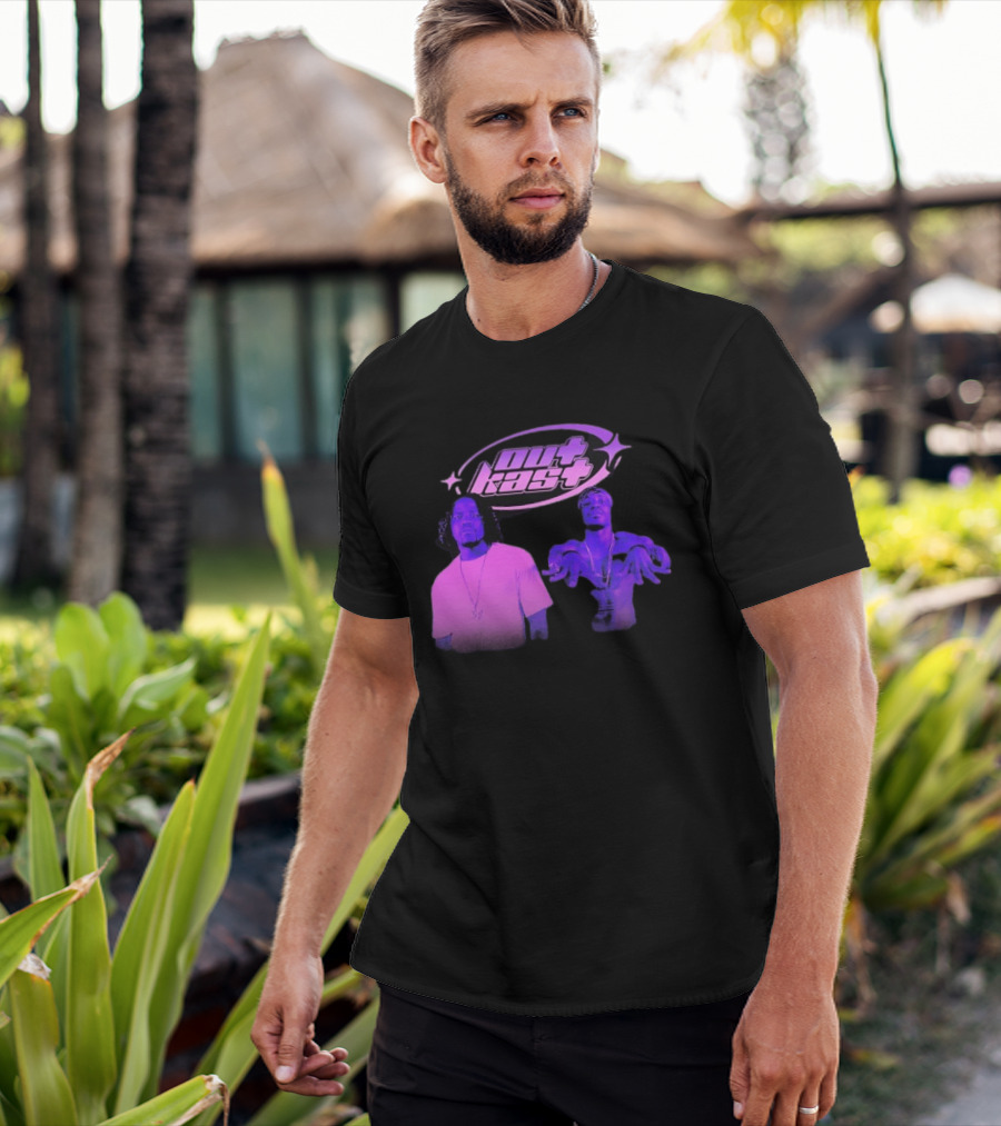 Outkast Big Boi André 3000 Purple Style Iconic Duo T-Shirt