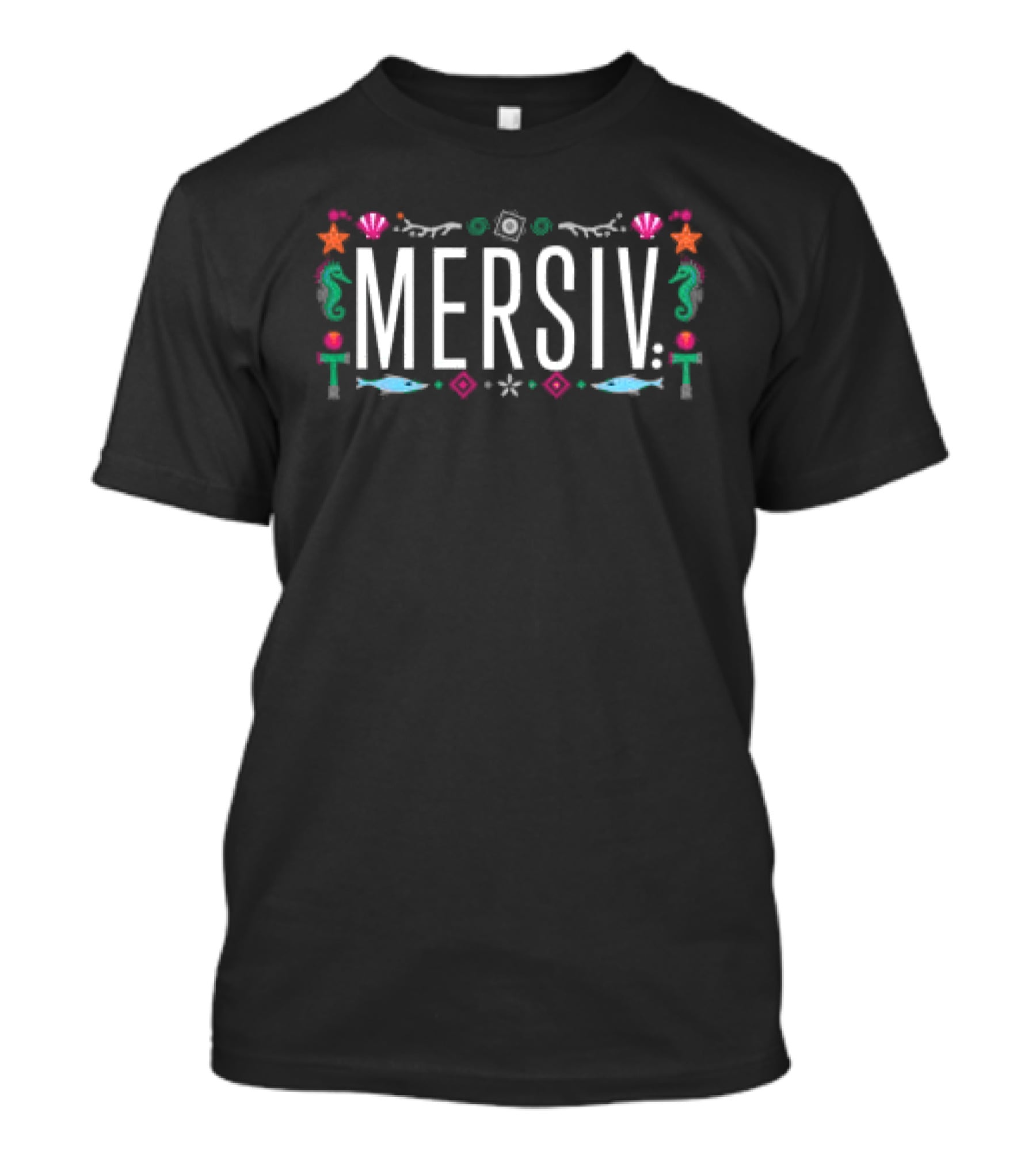 Mersiv Store Mersiv Morflow Ocean Inspired Flora And Fauna T-Shirt